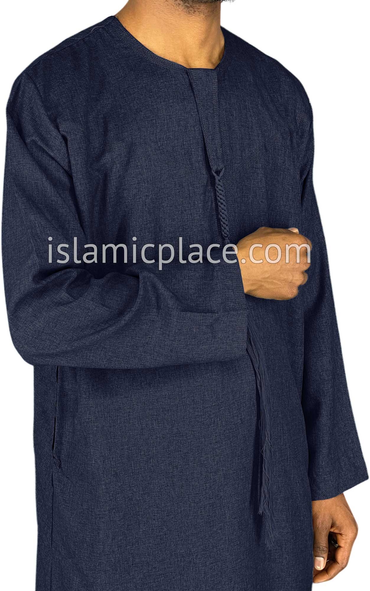 Heather Navy Blue - Abbas Style Omani Thob