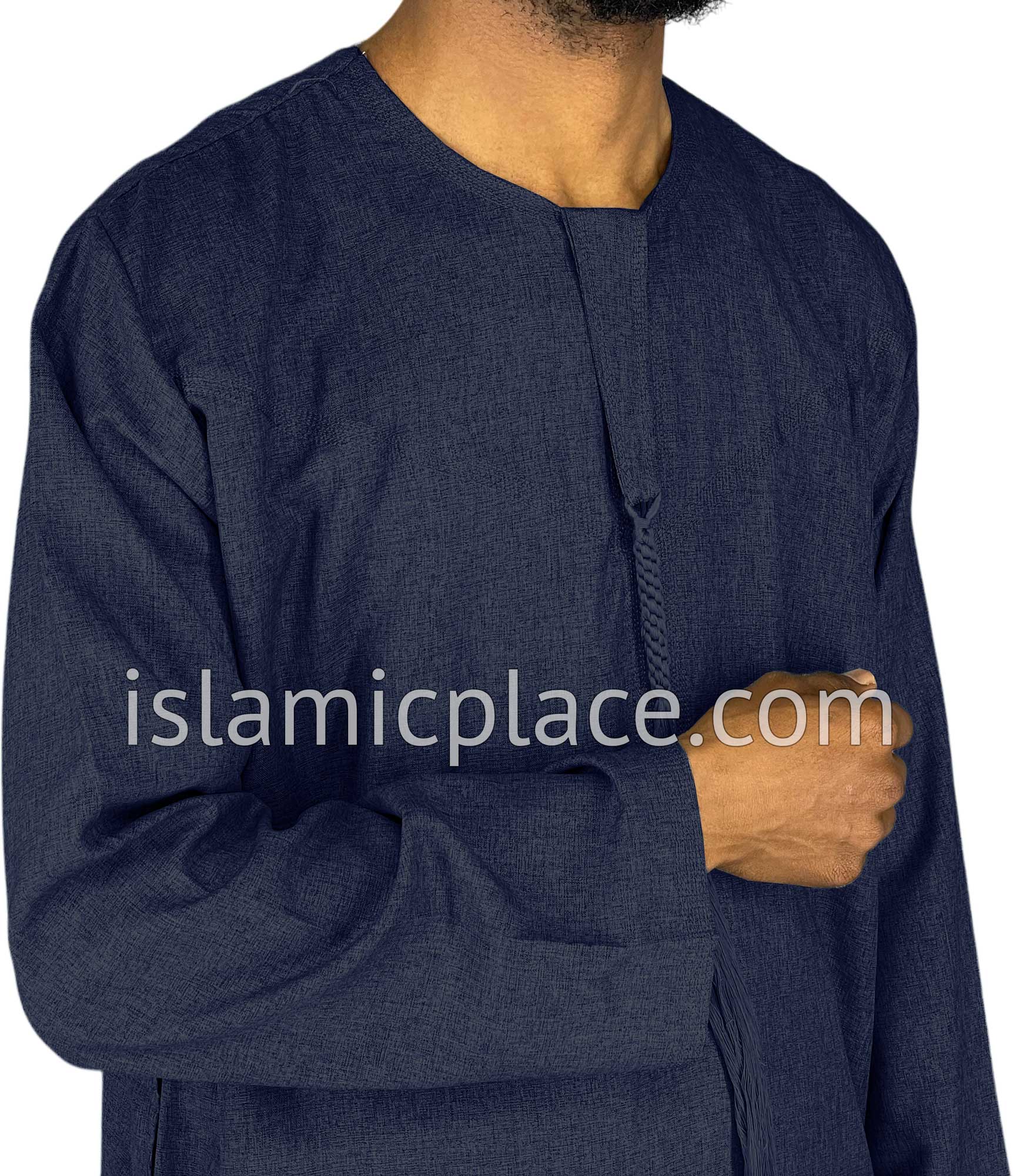 Heather Navy Blue - Abbas Style Omani Thob