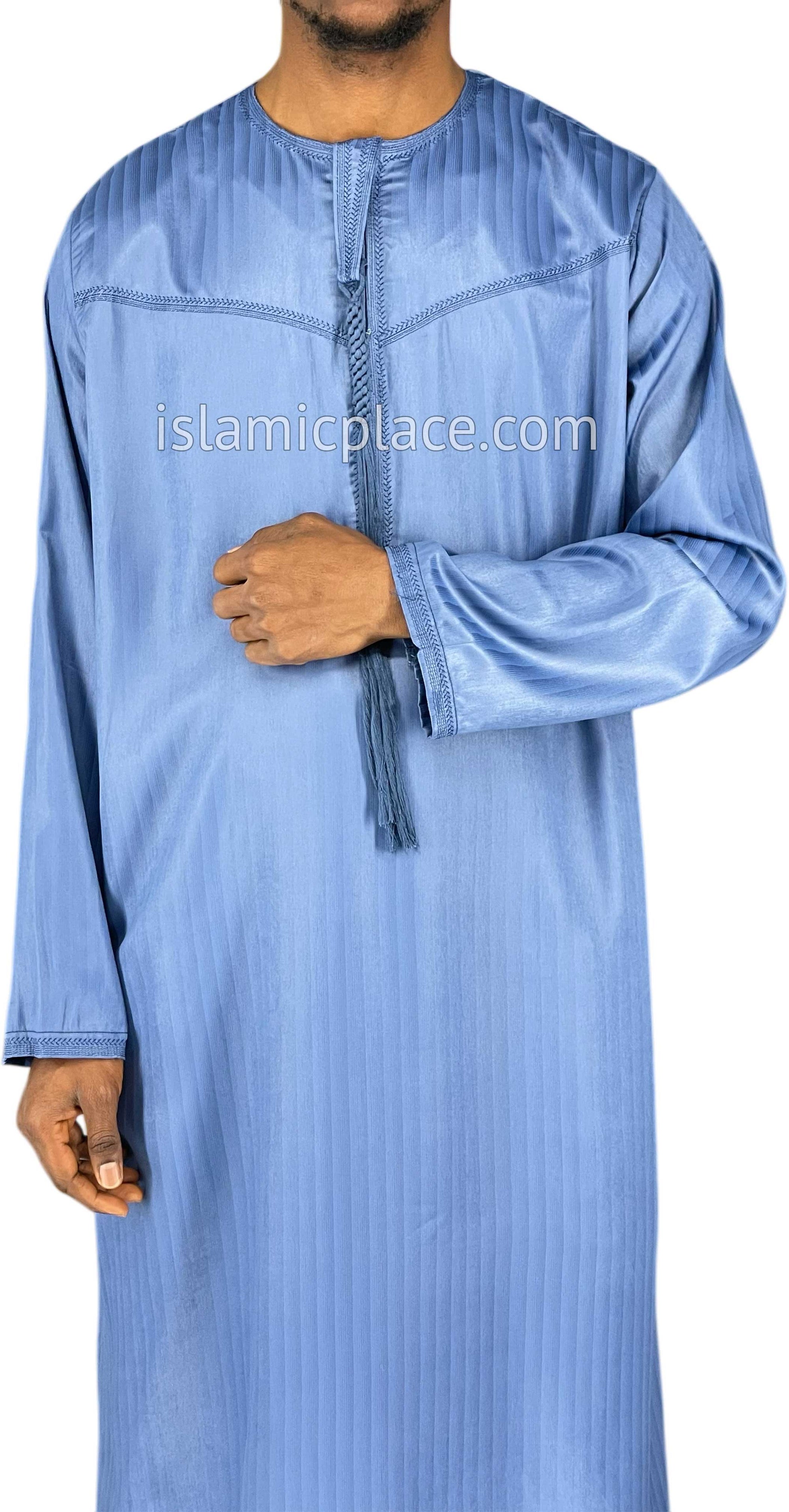 Denim Navy Blue - Abbas Style Omani Thob