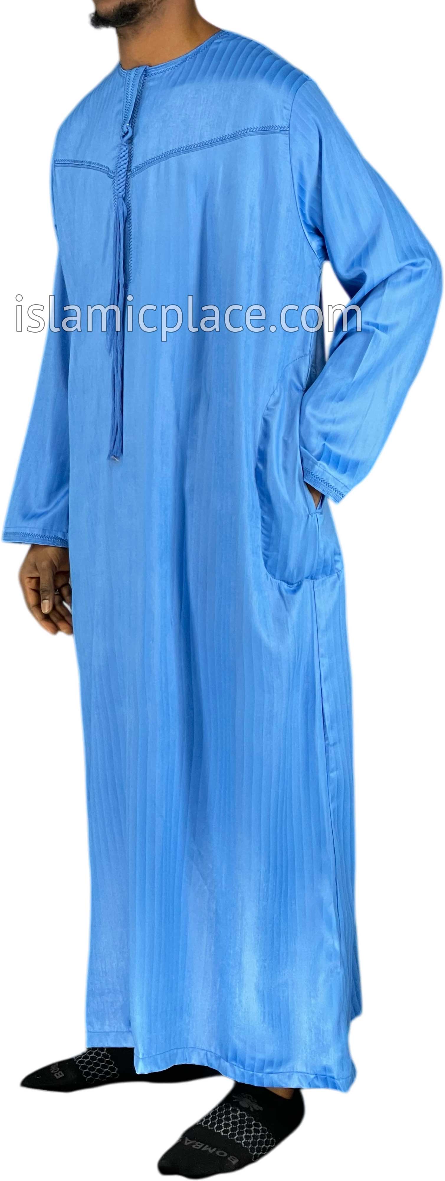 Cobalt Blue - Abbas Style Omani Thob