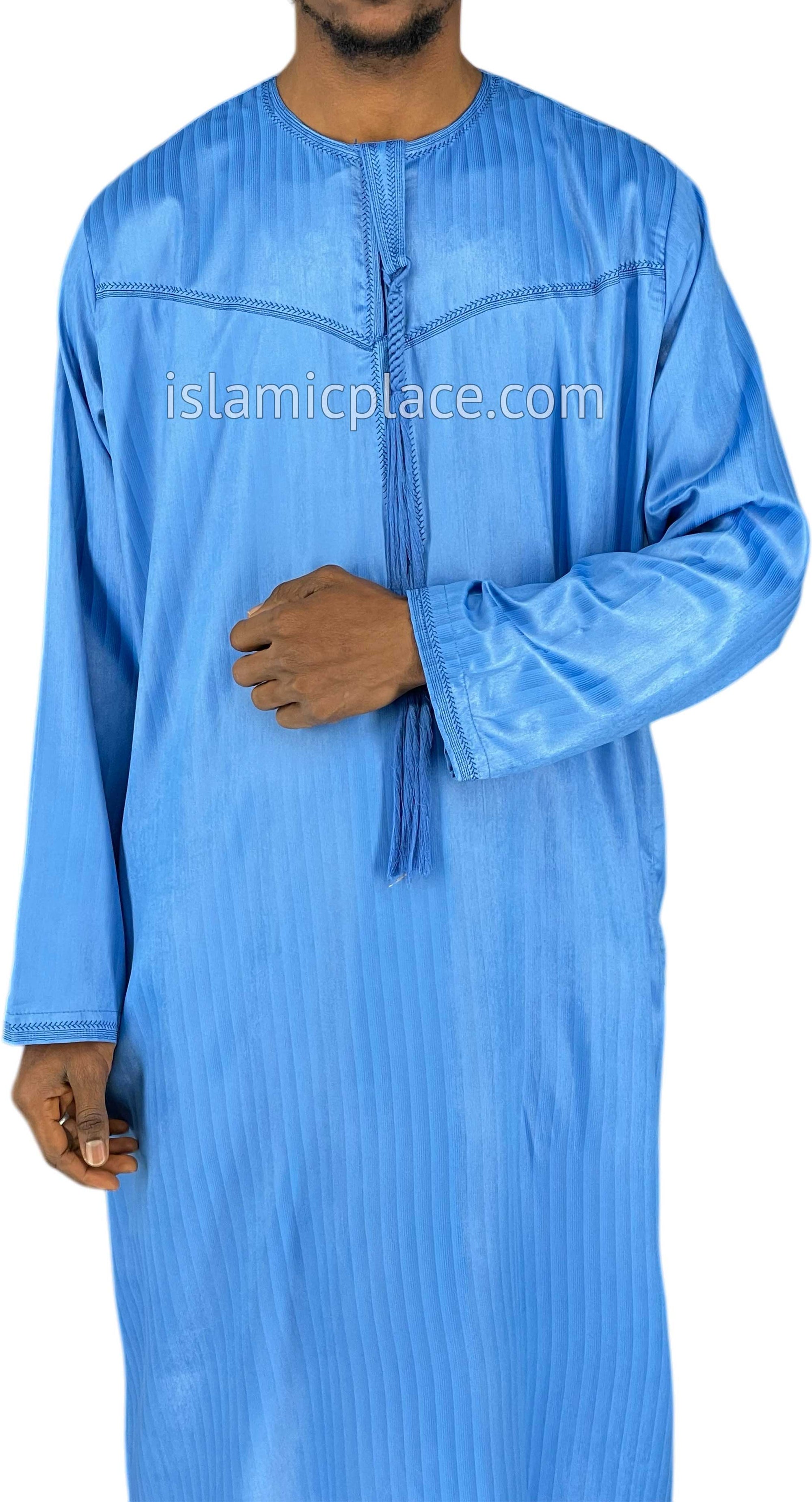 Cobalt Blue - Abbas Style Omani Thob