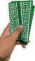 Bright Green - Simple Adult Prayer Rug Printed Design (Pocket Size Foldable)