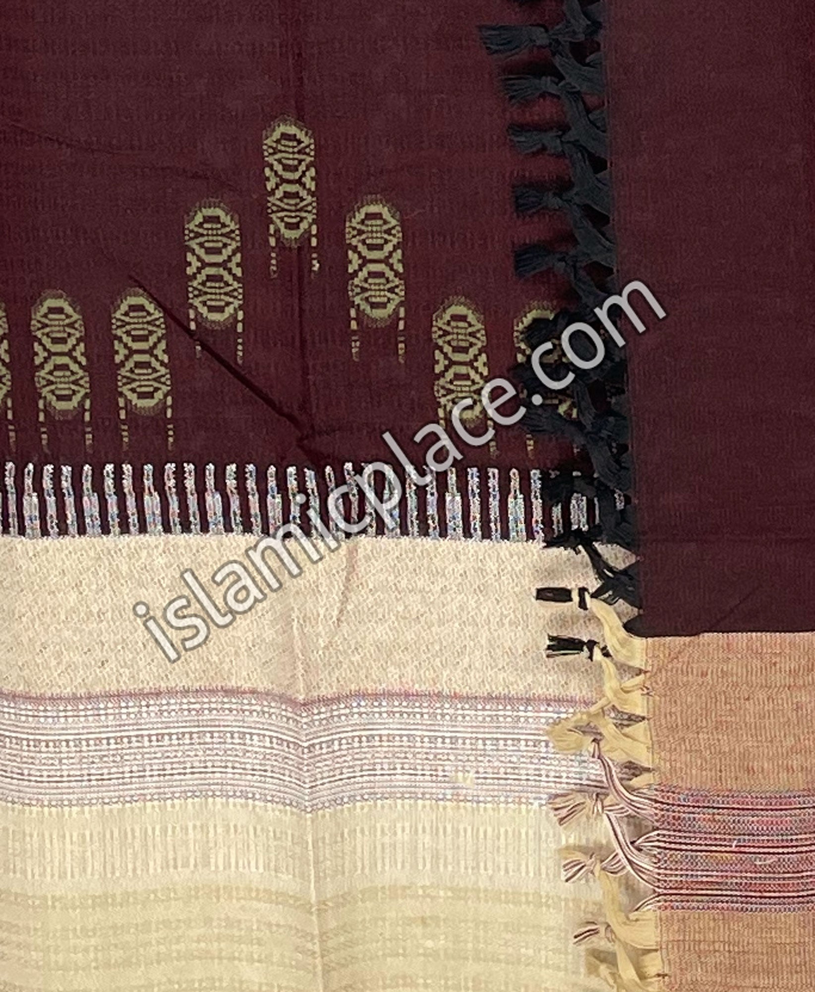 Khaki, Olive Green and Burgundy - Faisal Design Men Yemeni Lungi Izzar