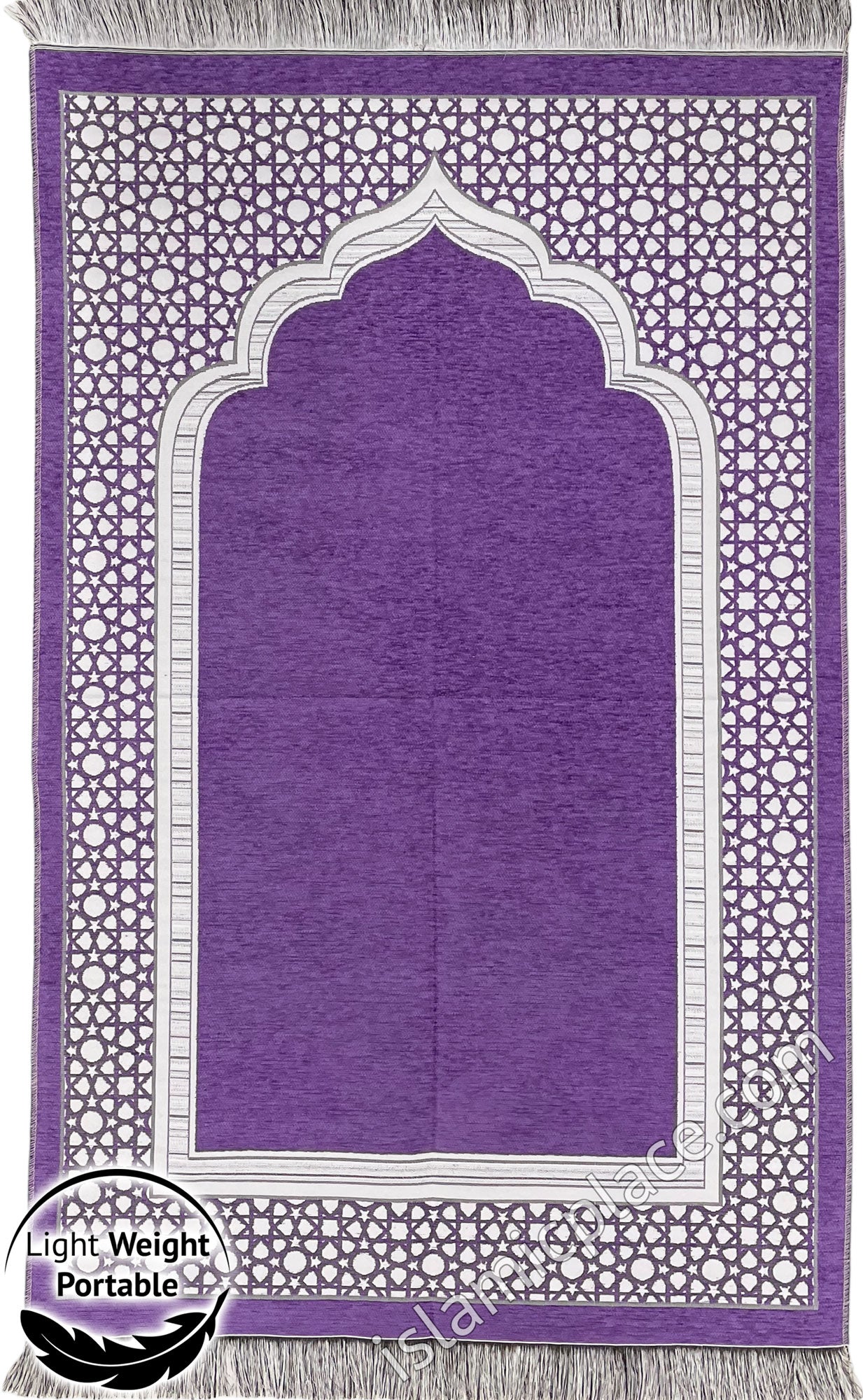 Purple - Lightweight Prayer Rug with Simple Design