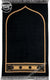 Lightweight Prayer Rug with Black Basic Non-Distracting Design