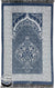 Denim Blue - Lightweight Prayer Rug with Ornate Design