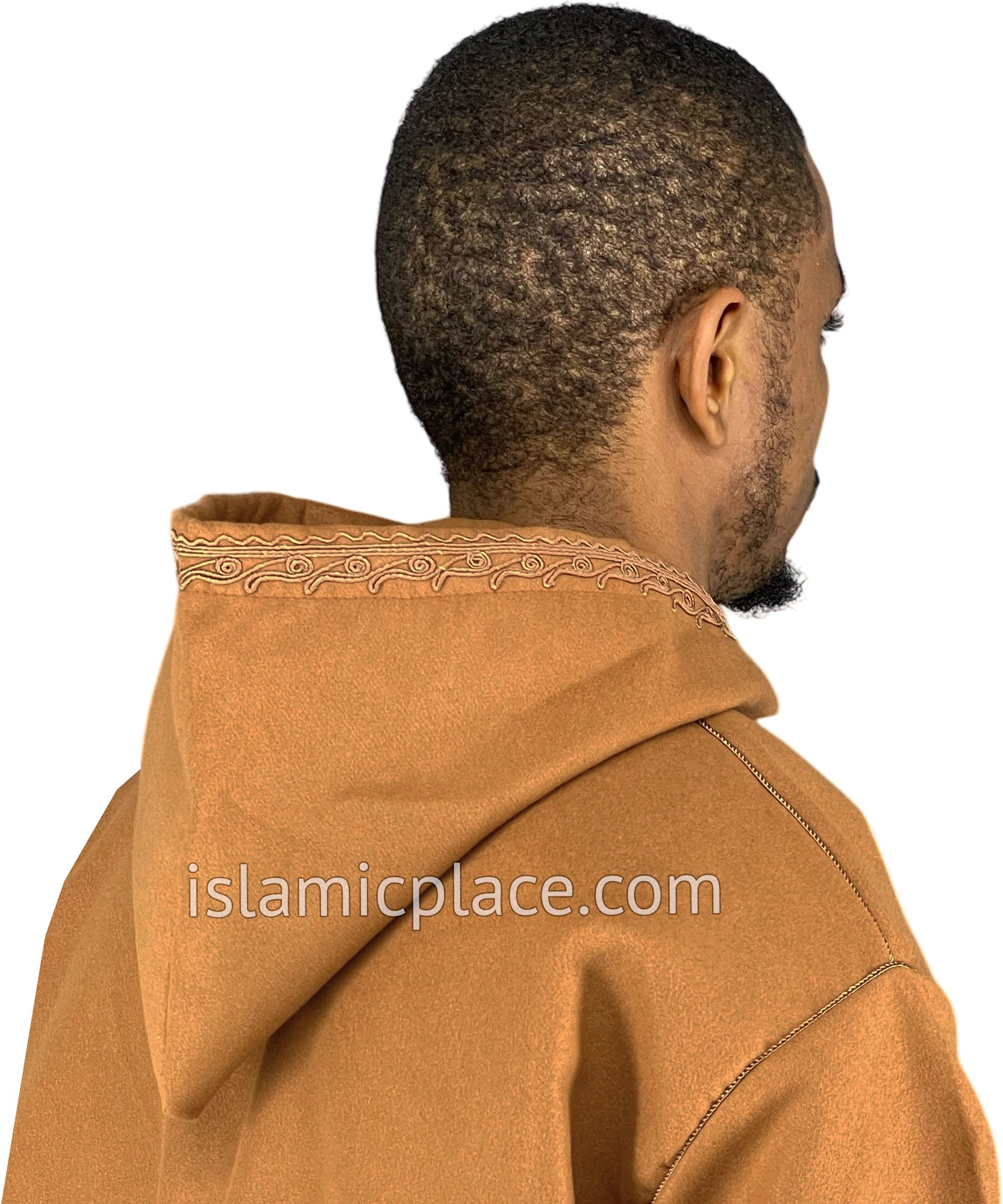 Caramel - Wool Moroccan Hooded Thob