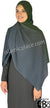 Olive Green and Graphite Gray - G2 Ombre Dye Georgette Shayla Long Rectangle Hijab 28"x70"