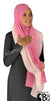 Rose Pink and Light Pink - G2 Ombre Dye Georgette Shayla Long Rectangle Hijab 28"x70"