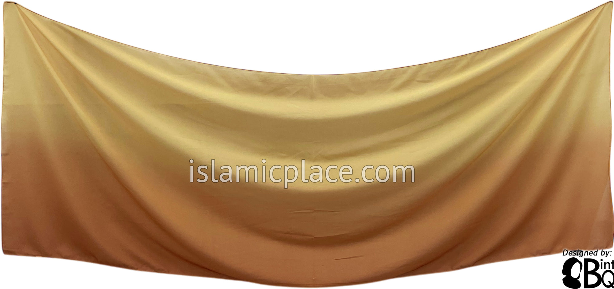 Pumpkin Spice and Banana Yellow - G2 Ombre Dye Georgette Shayla Long Rectangle Hijab 28"x70"