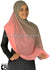 Olive Green and Coral - G2 Ombre Dye Georgette Shayla Long Rectangle Hijab 28"x70"