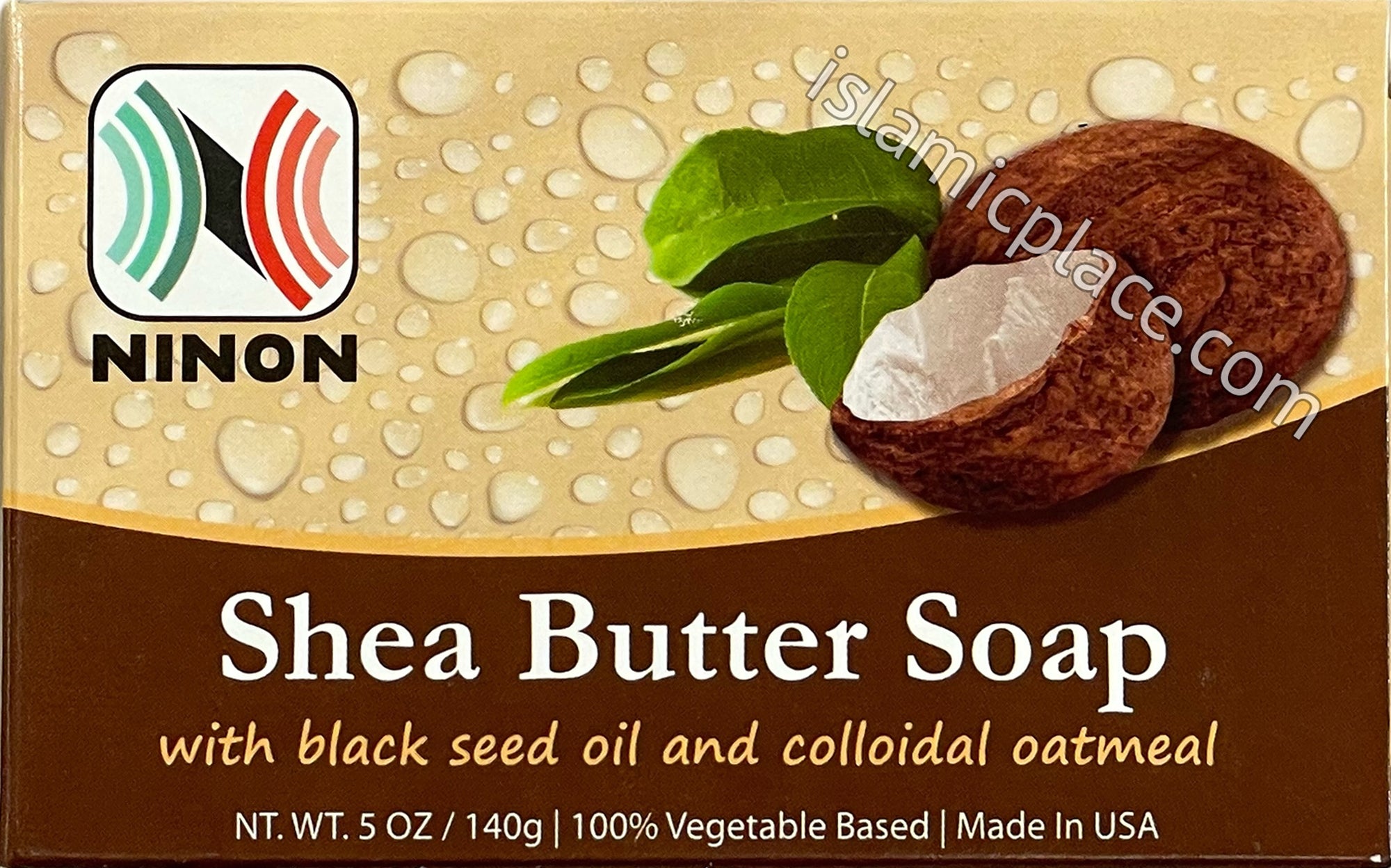 Shea Butter Soap with Black Seed Oil and Colloidal Oatmeal - 5 oz bar by Ninon