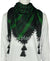 Black and Hunter Green - Traditional Style Men Scarf Kifaya