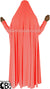 Neon Pink - Plain Overhead Abaya with Cuffs