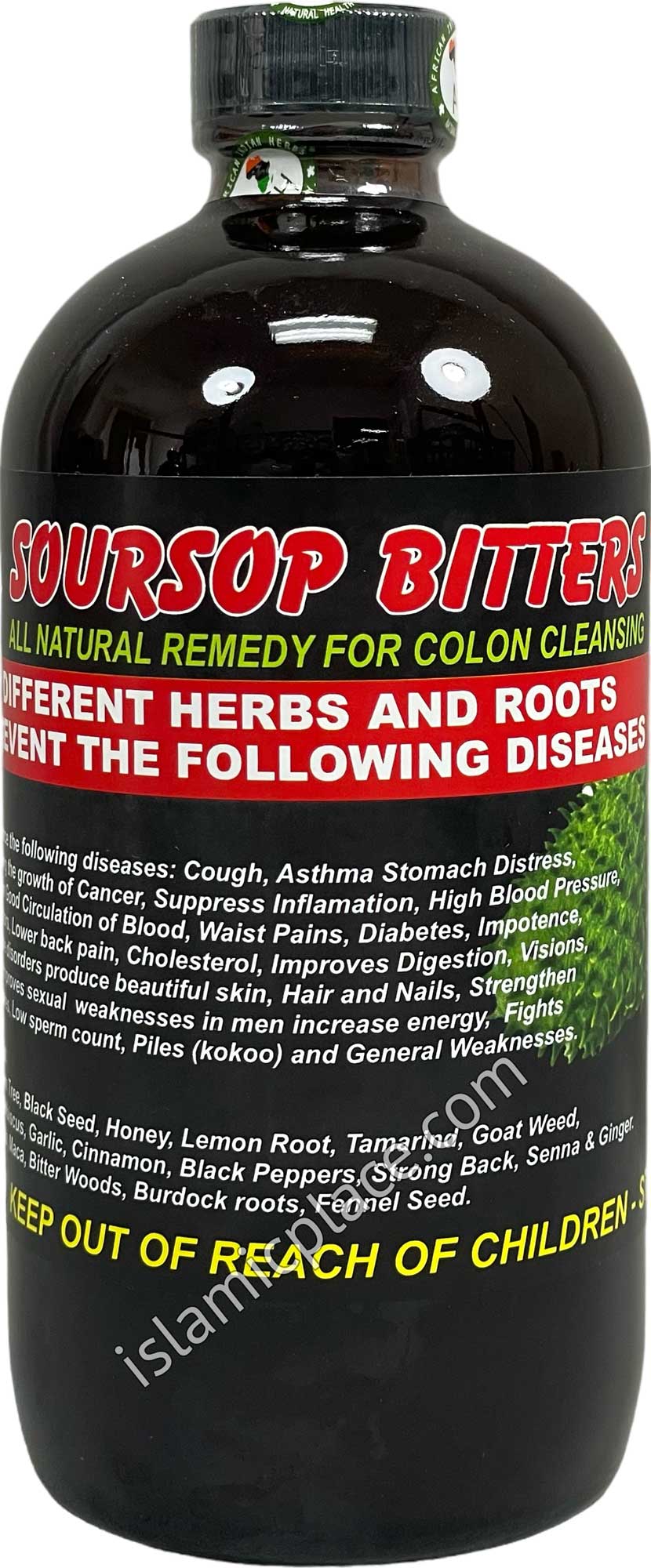 Soursop Bitters 16 oz (All Natural remedy for Colon Cleansing)