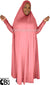 Blushing Pink - Plain Overhead Abaya with Cuffs