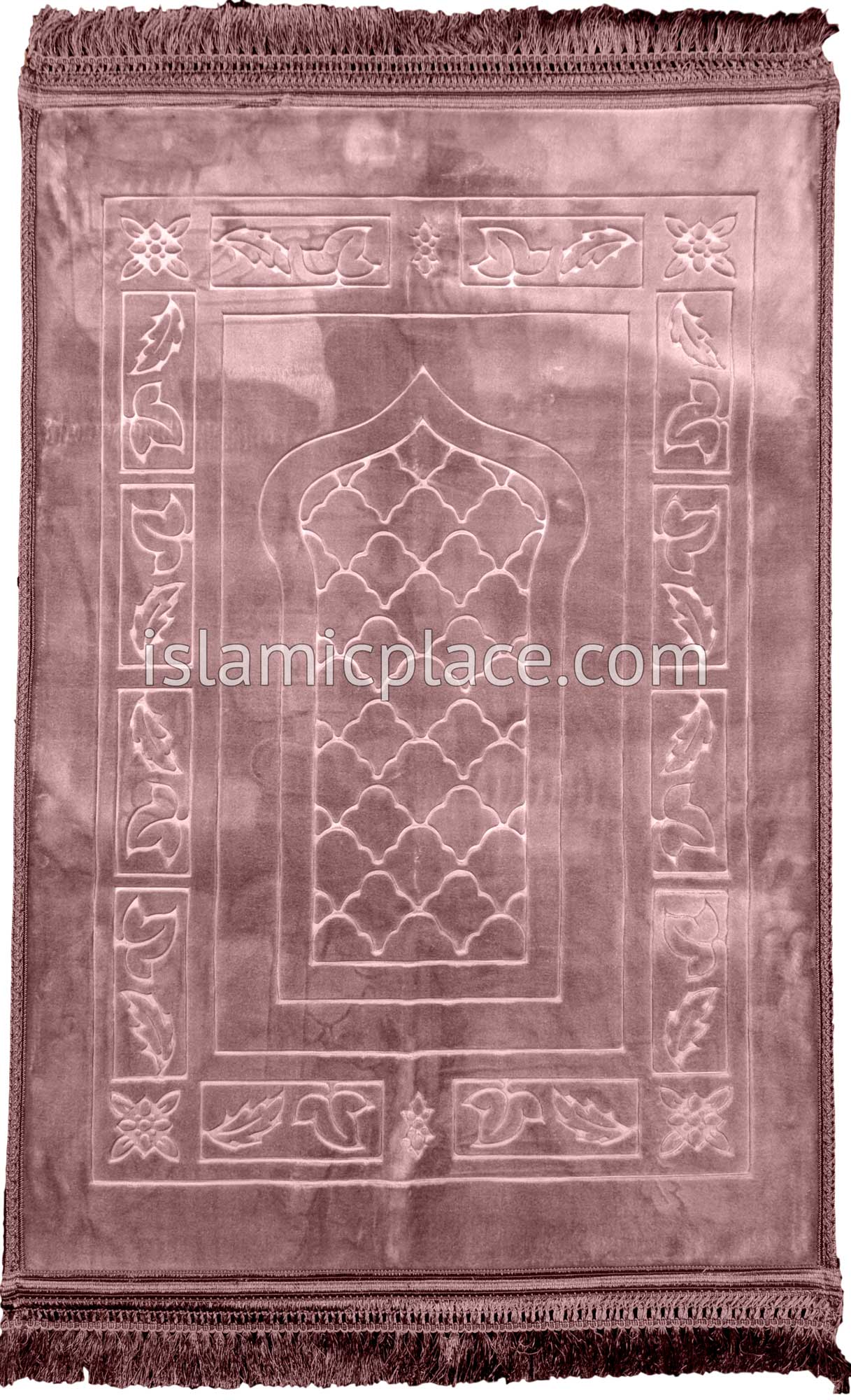 Light Pink - Orthopedic Padded Foam Cushion Luxurious Prayer Rug