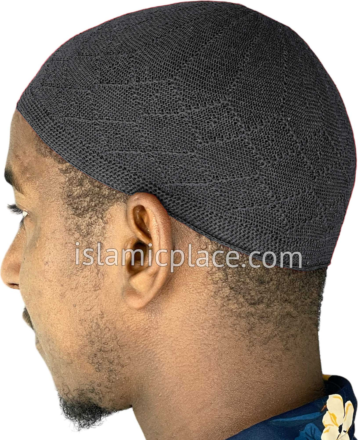 Charcoal Gray - Soft Cotton Knitted Kufi