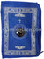 Blue - Traveling Adult Prayer Rug (Pocket size in zipper cover with build-in Compass)