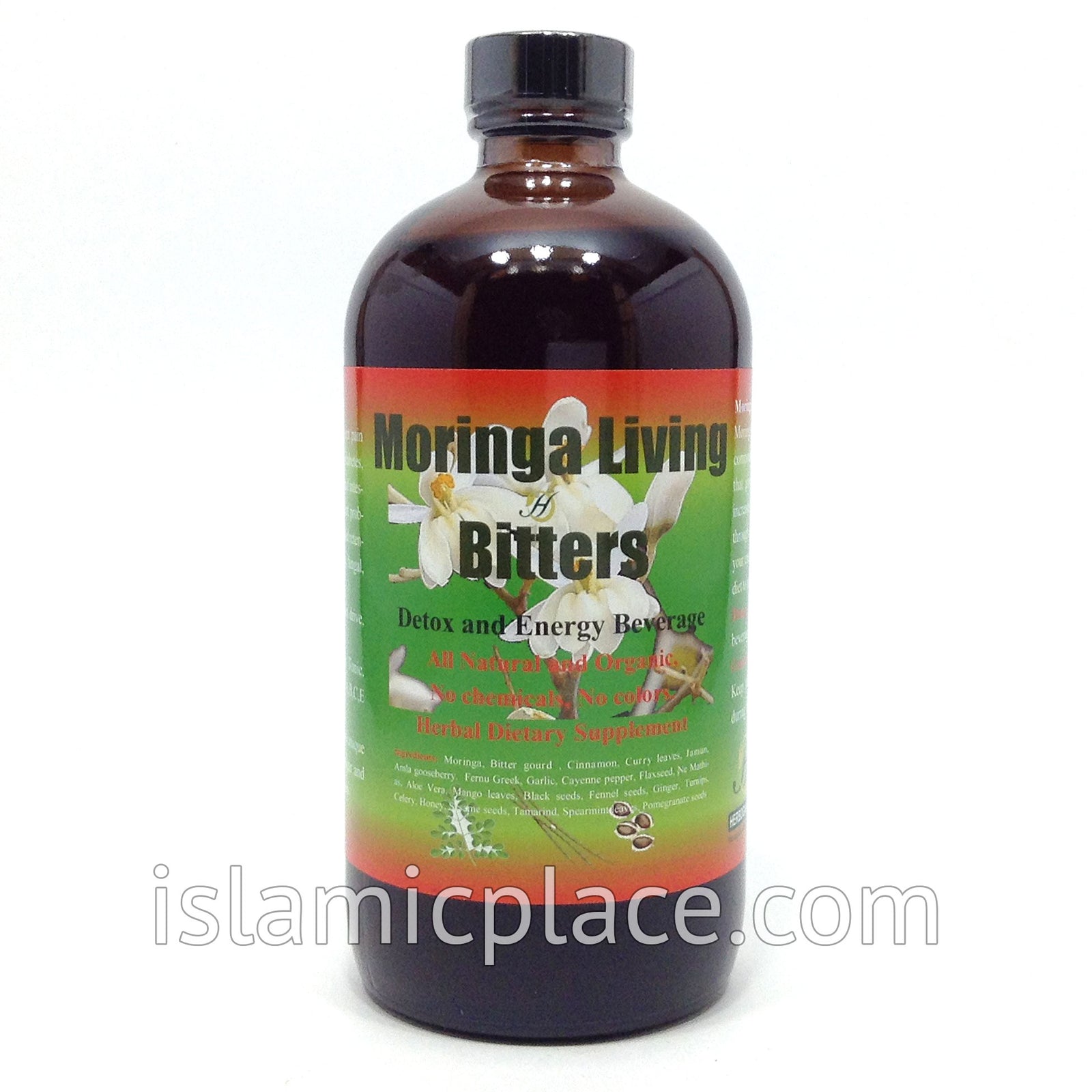 Moringa Living Bitters 16 oz (contains Black Seed plus many other herbs)