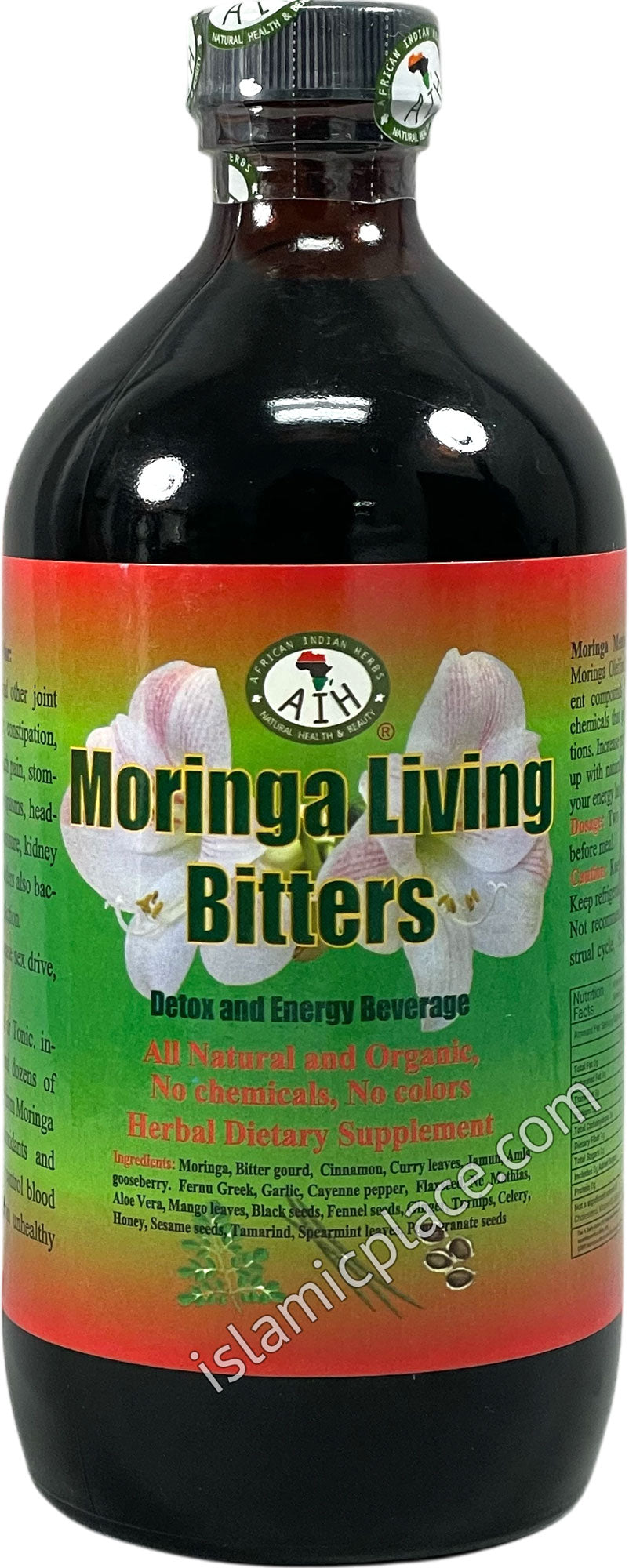 Moringa Living Bitters 16 oz (contains Black Seed plus many other herbs)