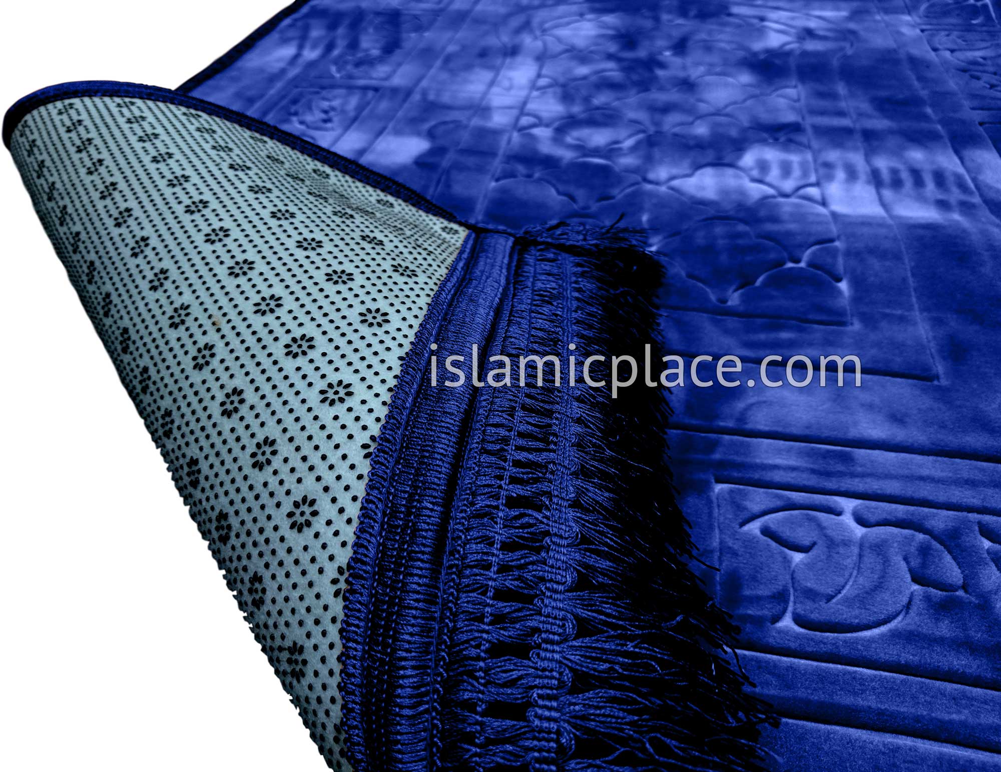 Royal Blue - Orthopedic Padded Foam Cushion Luxurious Prayer Rug