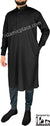 Black - Men Saudi Ad-Daffah Plain Kameez by Ibn Ameen