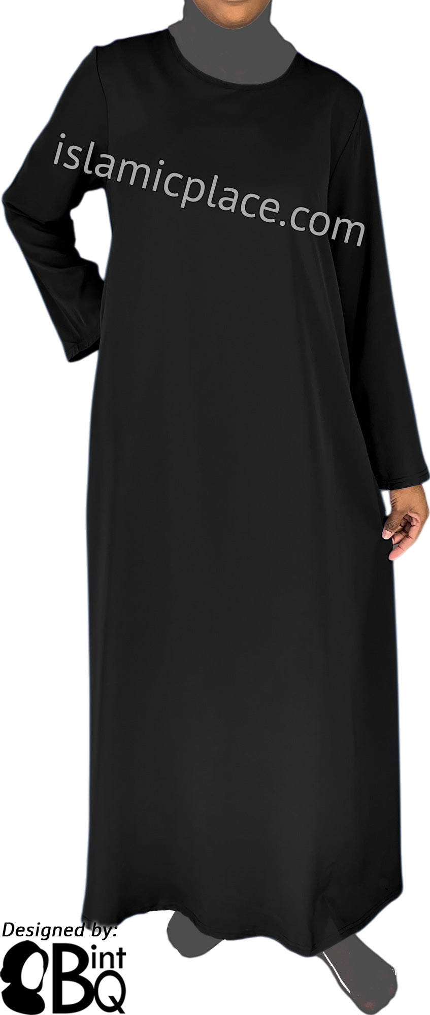 Black - Basics Plain Abaya by BintQ