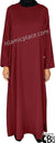 Burgundy - Basics Plain Abaya by BintQ