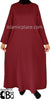 Burgundy - Basics Plain Abaya by BintQ