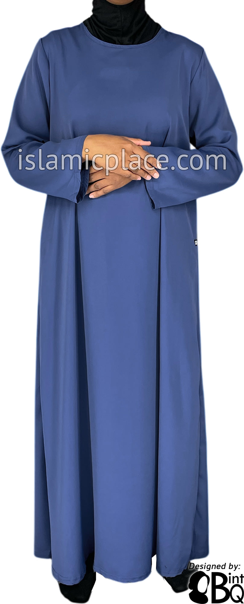 Denim Blue - Basics Plain Abaya by BintQ