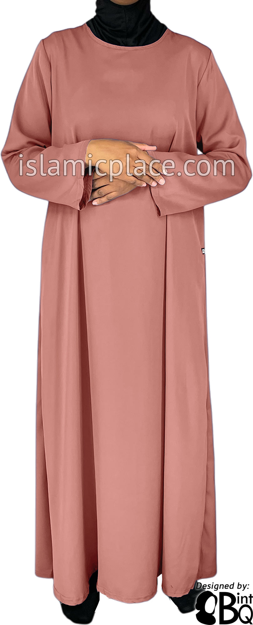 Dusty Rose - Basics Plain Abaya by BintQ