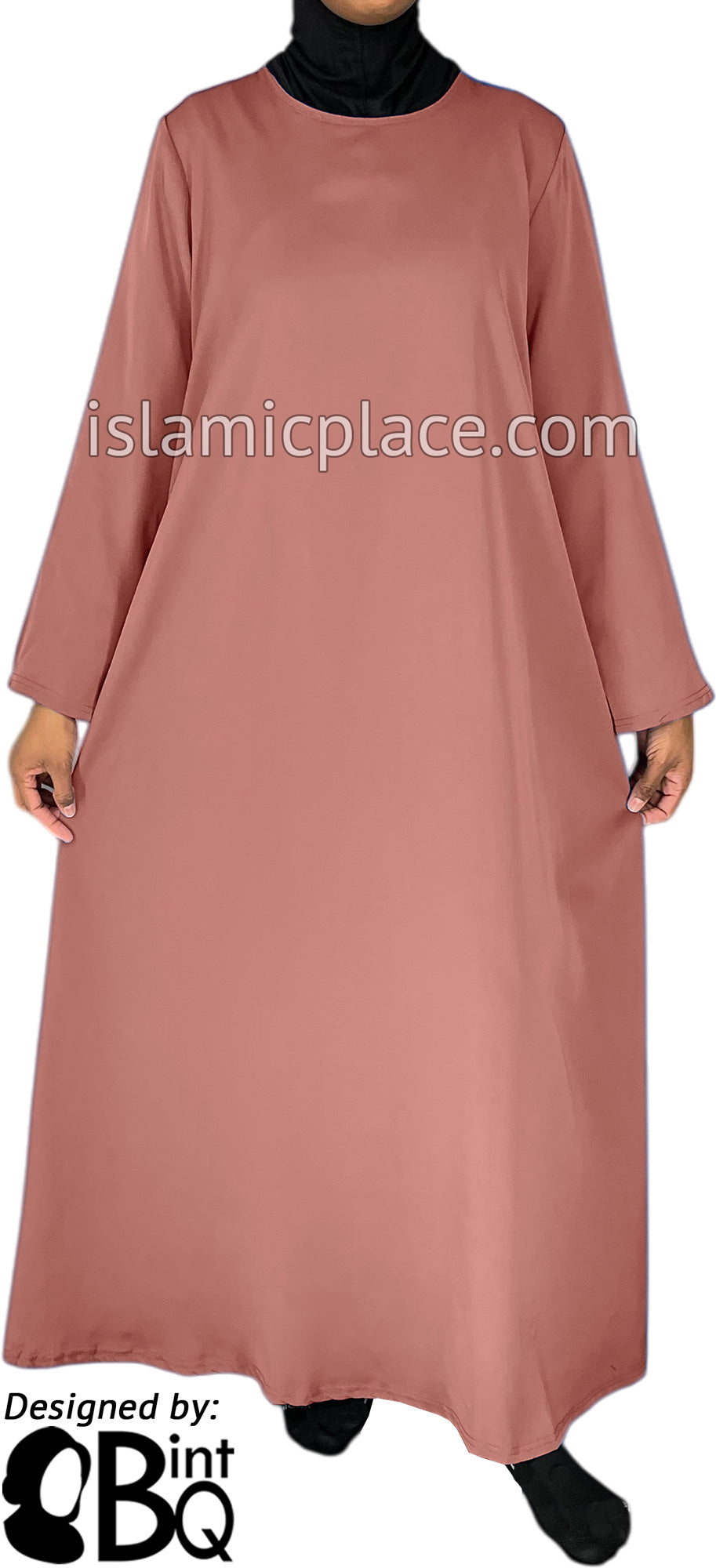 Dusty Rose - Basics Plain Abaya by BintQ