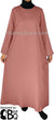 Dusty Rose - Basics Plain Abaya by BintQ