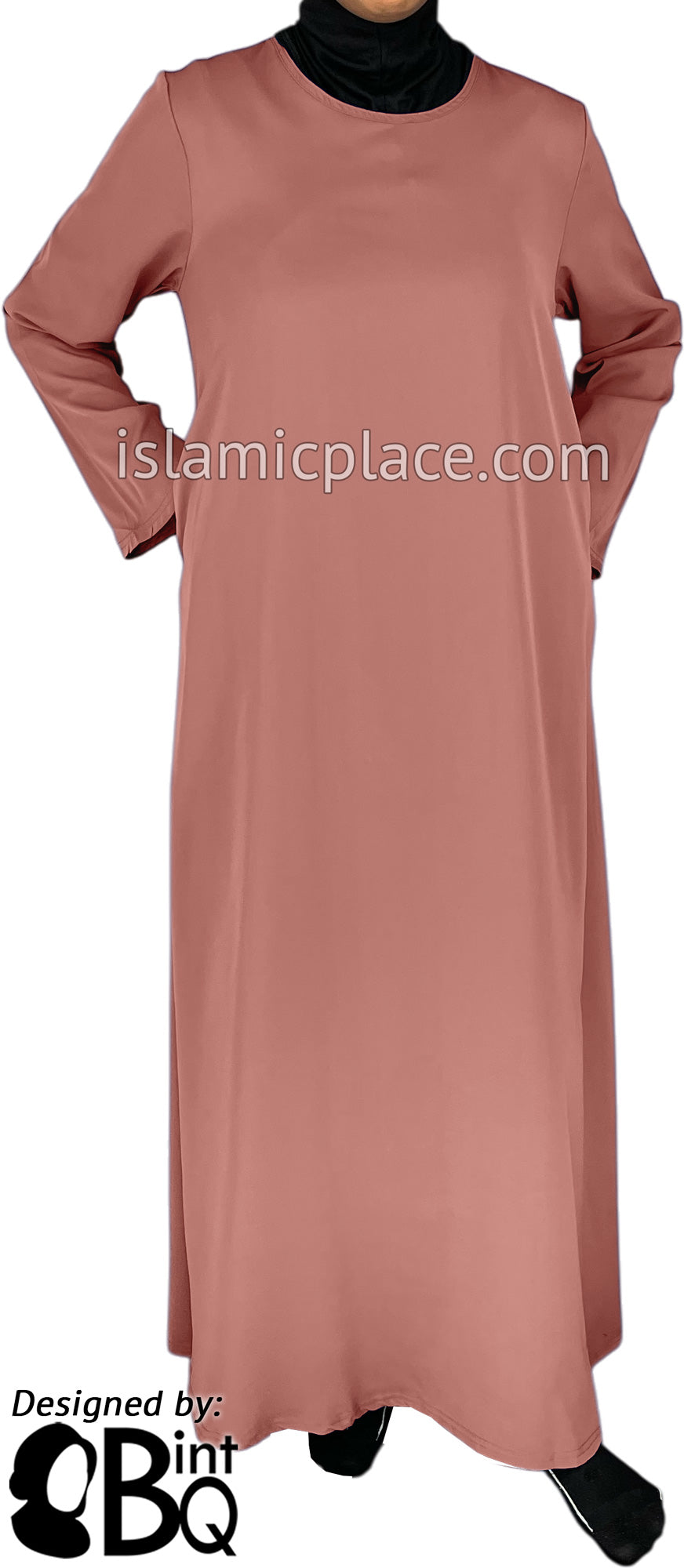 Dusty Rose - Basics Plain Abaya by BintQ