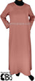 Dusty Rose - Basics Plain Abaya by BintQ