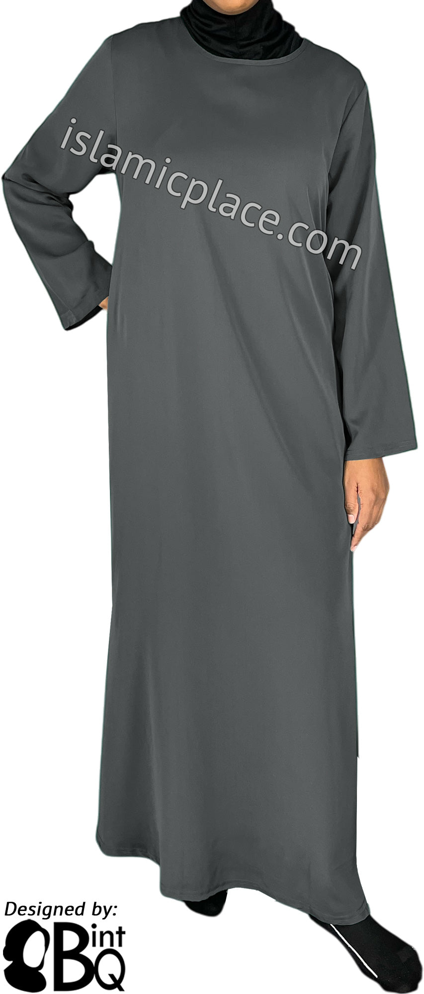 Graphite - Basics Plain Abaya by BintQ