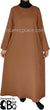 Hazelnut - Basics Plain Abaya by BintQ