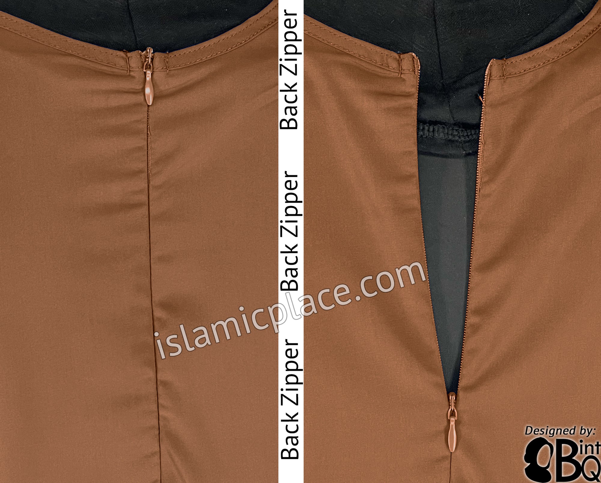 Hazelnut - Basics Plain Abaya by BintQ