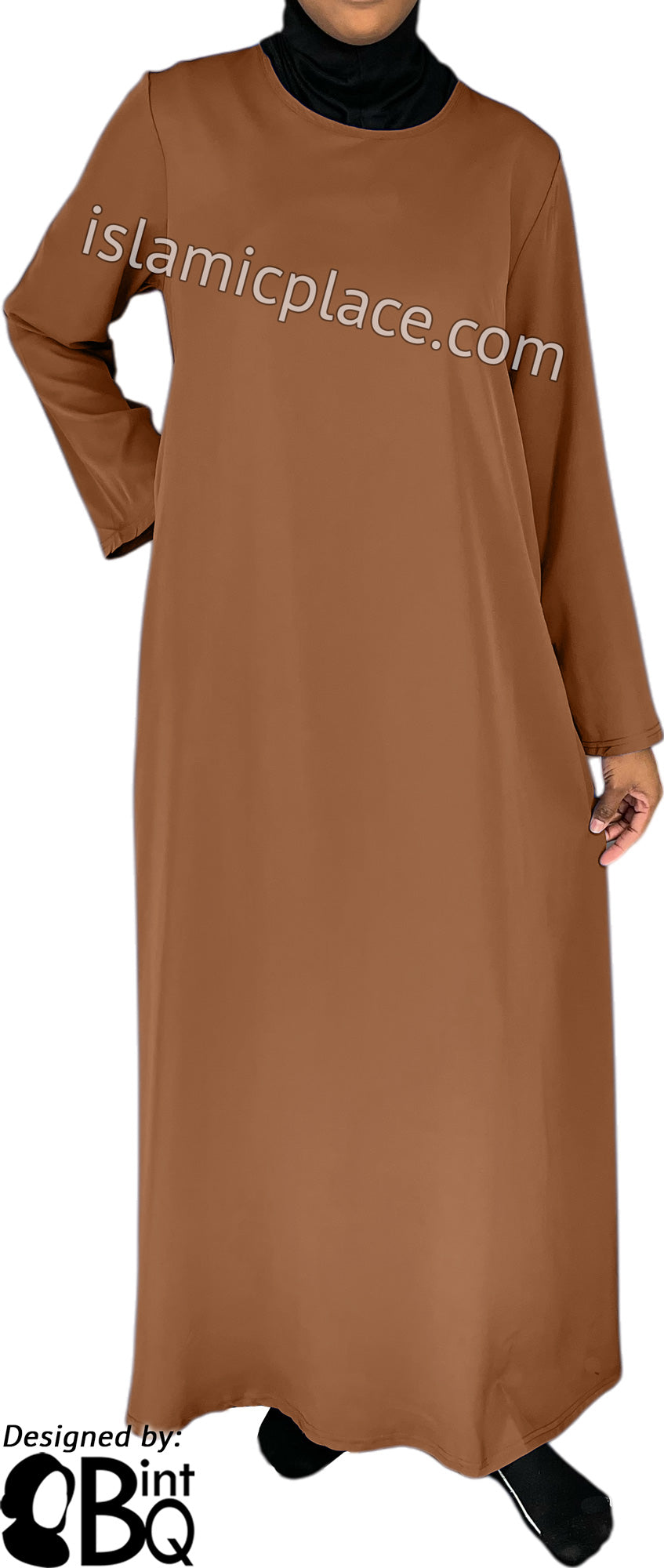 Hazelnut - Basics Plain Abaya by BintQ