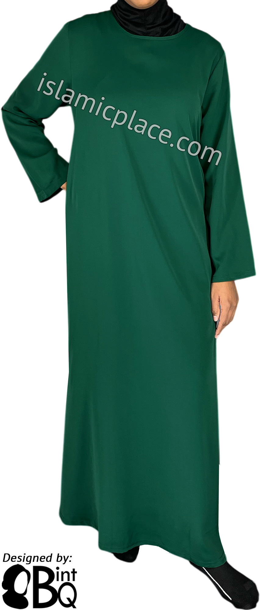 Hunter Green - Basics Plain Abaya by BintQ