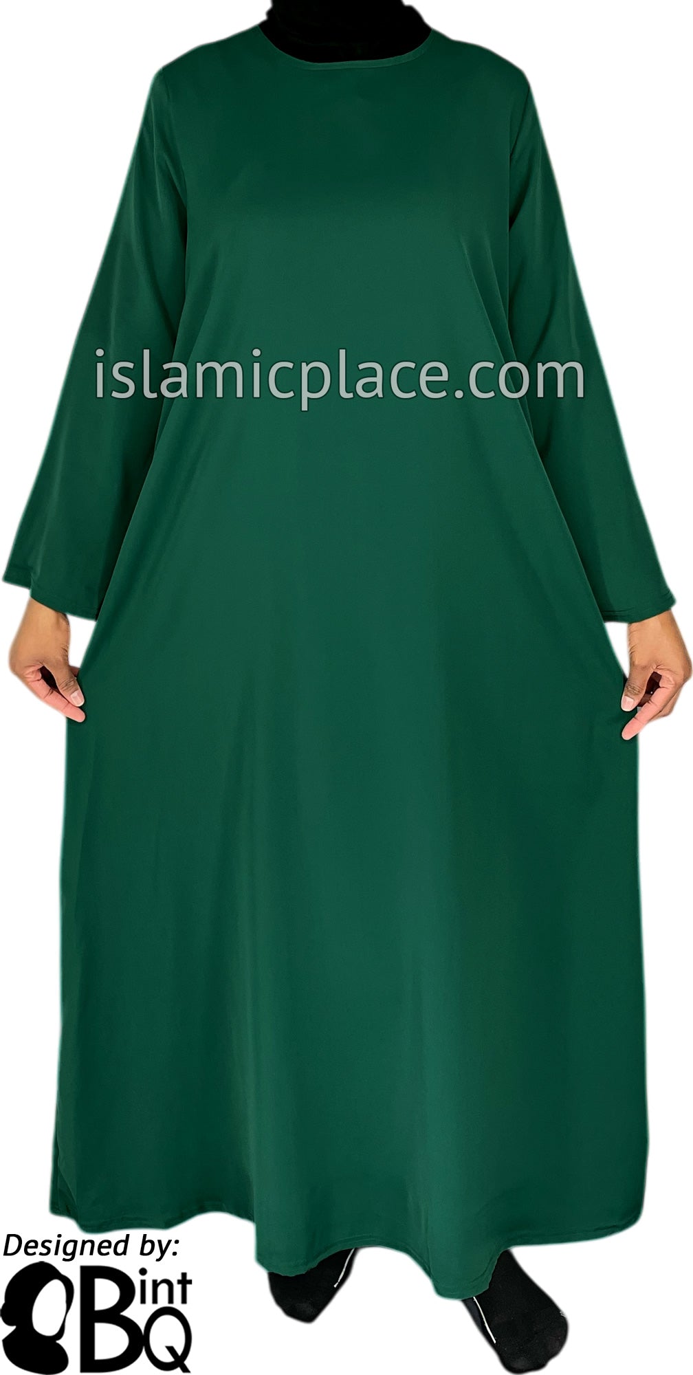 Hunter Green - Basics Plain Abaya by BintQ