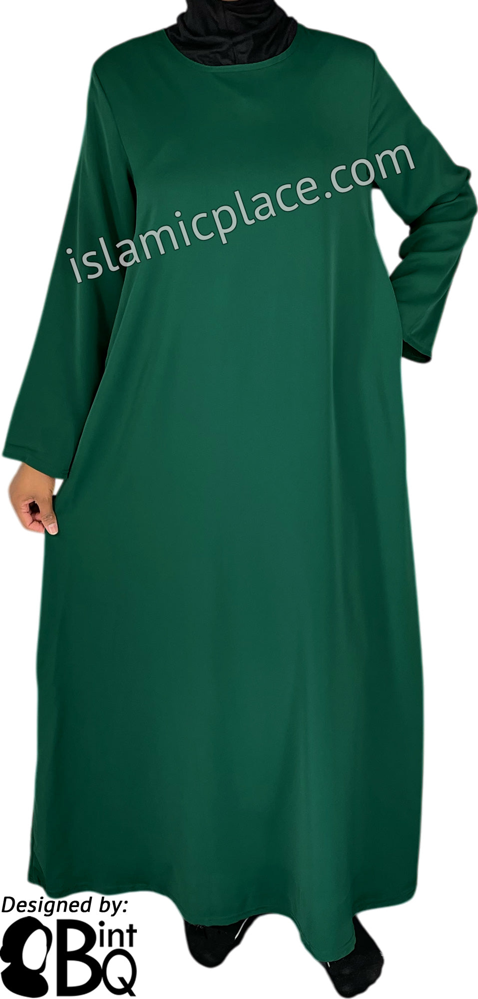 Hunter Green - Basics Plain Abaya by BintQ