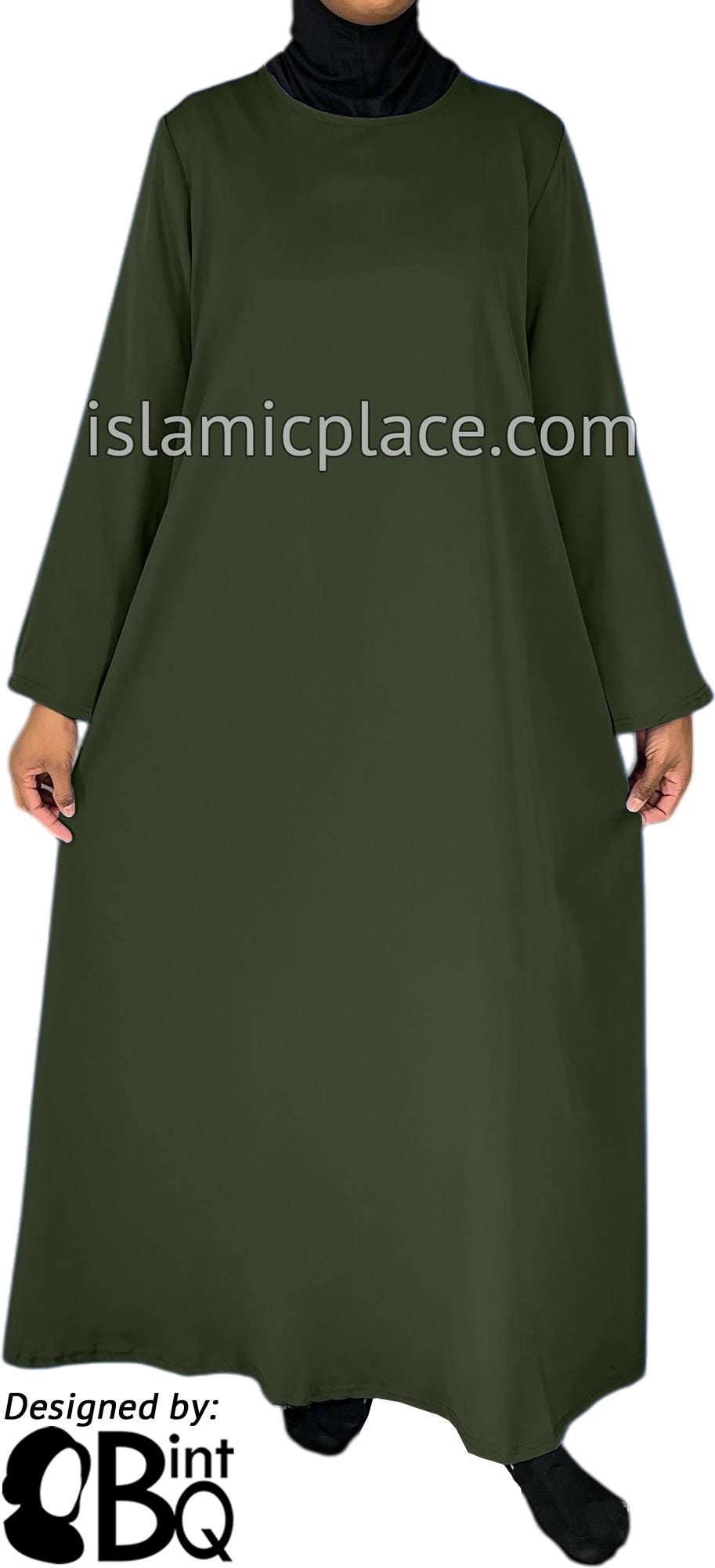 Olive - Basics Plain Abaya by BintQ