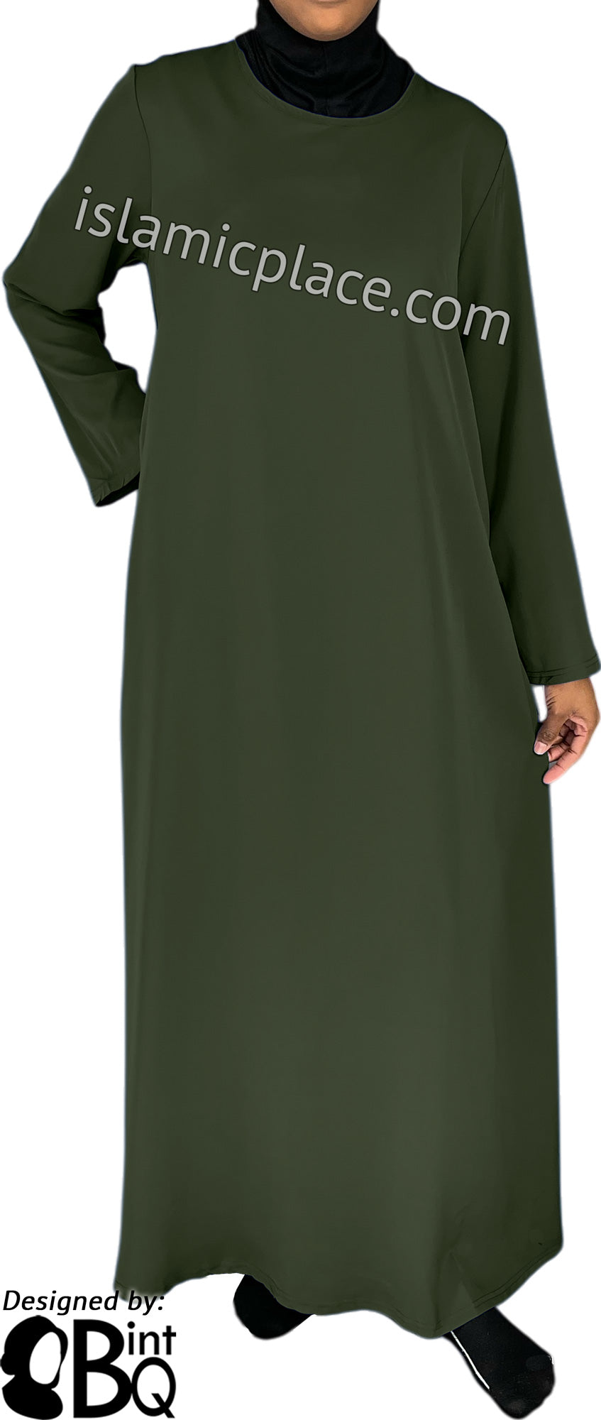 Olive - Basics Plain Abaya by BintQ