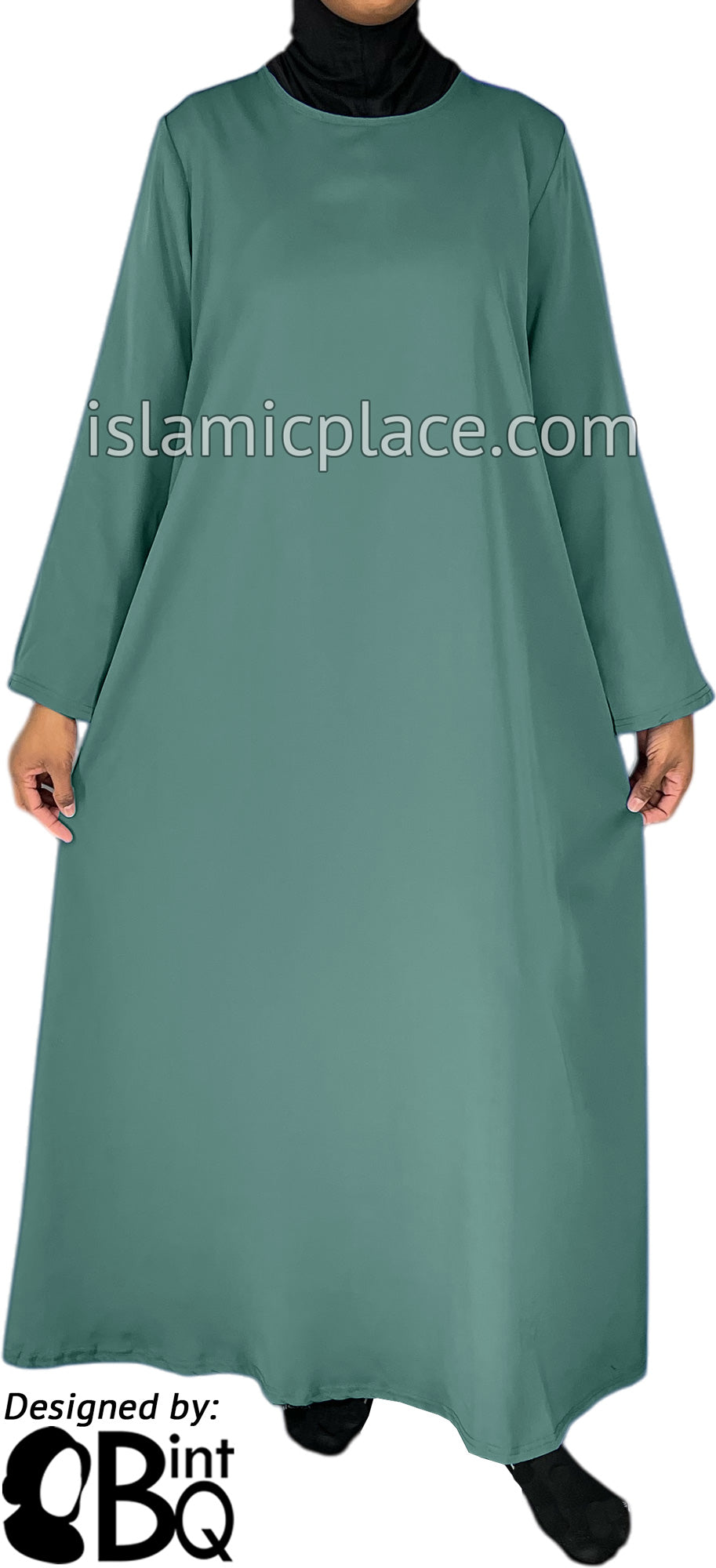 Seafoam Green - Basics Plain Abaya by BintQ