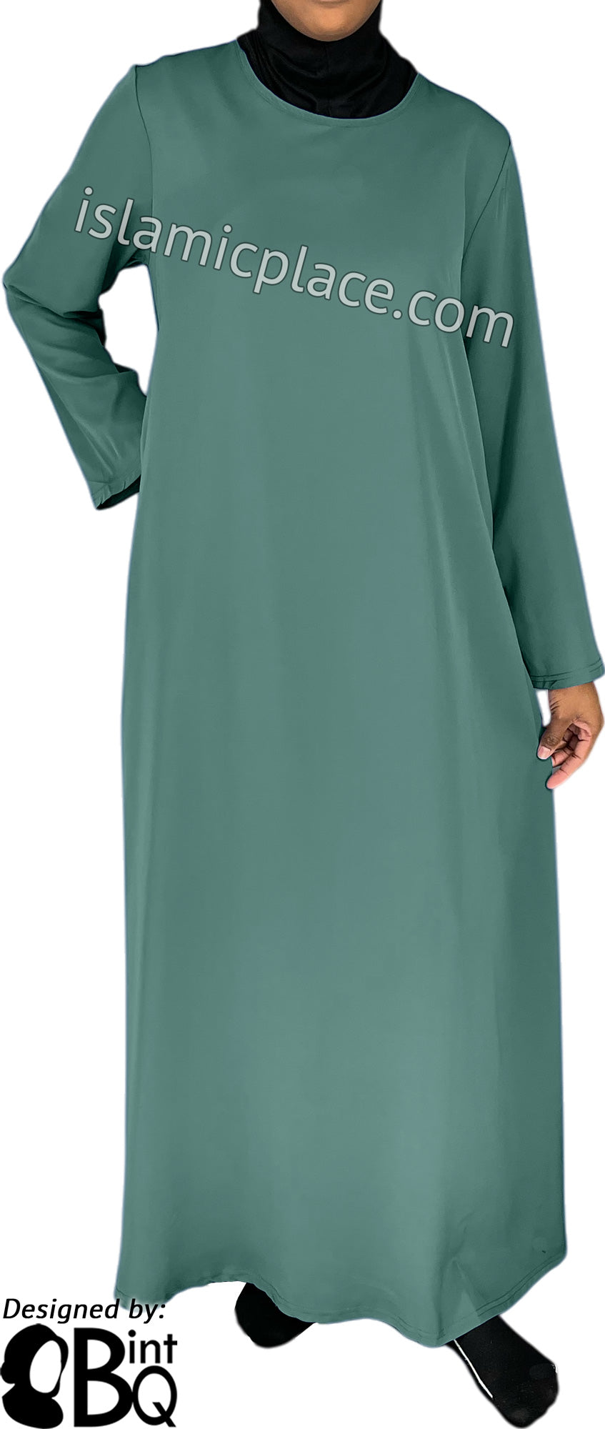 Seafoam Green - Basics Plain Abaya by BintQ