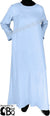 Sky Blue - Basics Plain Abaya by BintQ