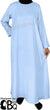 Sky Blue - Basics Plain Abaya by BintQ