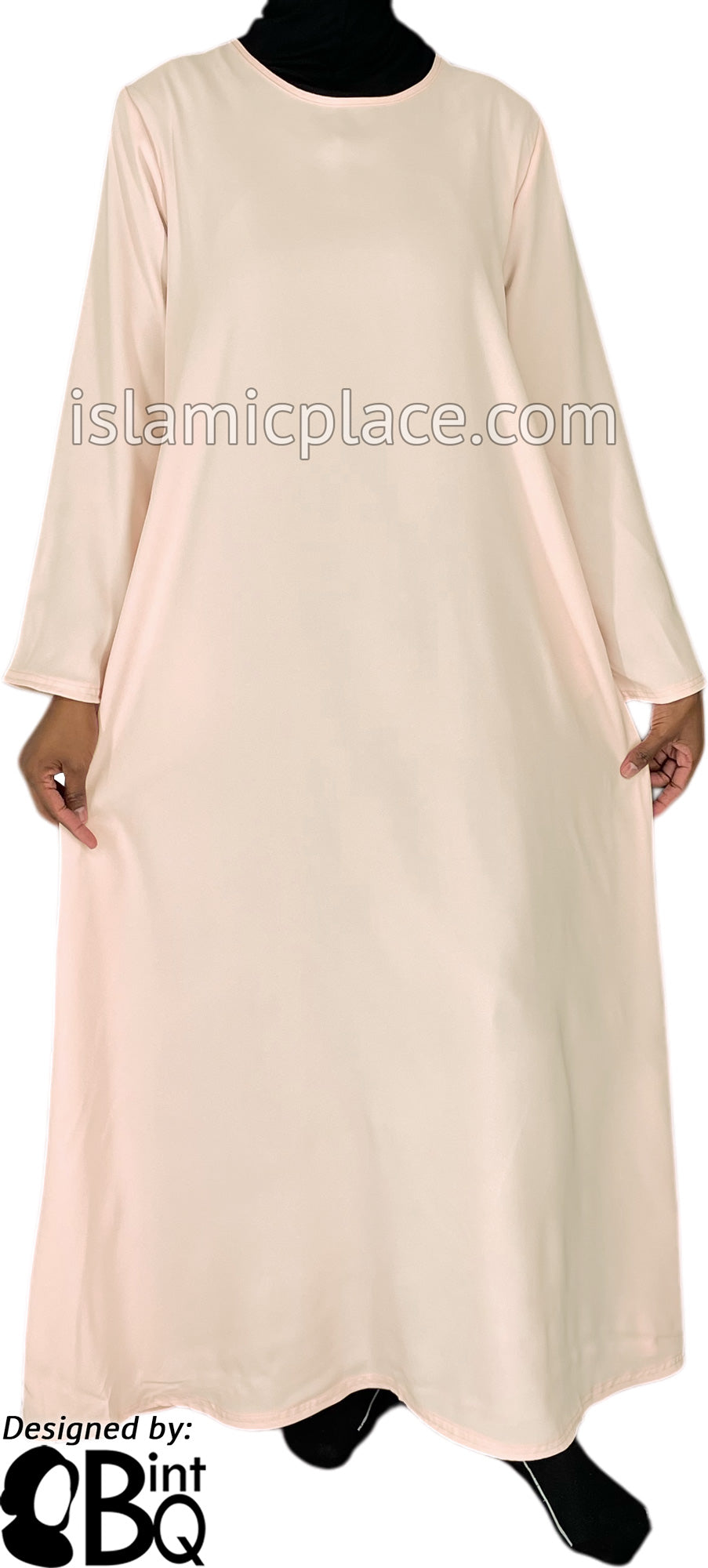 Warm Ivory - Basics Plain Abaya by BintQ